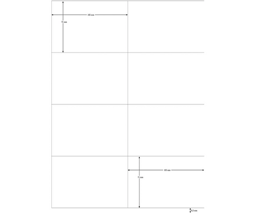 Etiketten 08/Bg. (105x71mm)° - Polly Paper - Umweltfreundliche Schreibwaren