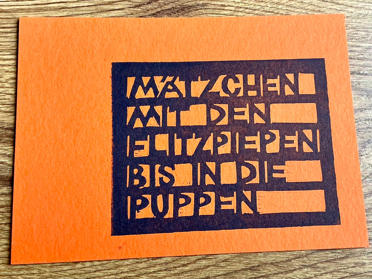 Postkarte Berliner Flitzpiepen (Flitzpost)