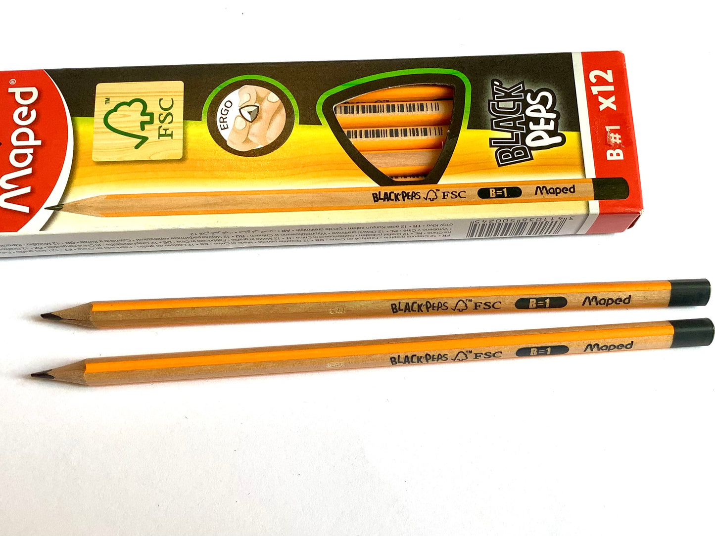 Bleistift B maped Dreikant Black'Peps