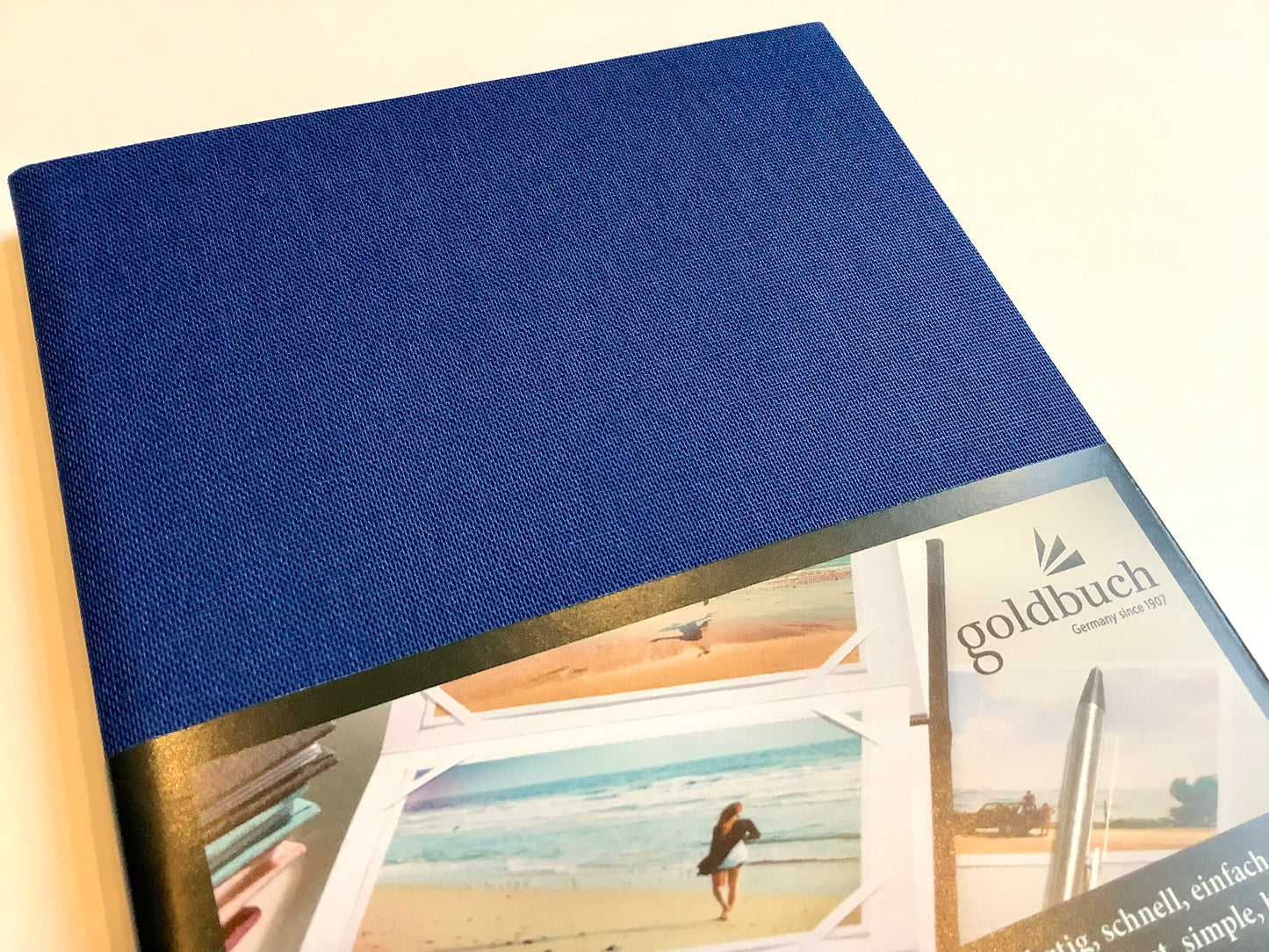 Foto-Leporello mini Click Album Goldbuch blau