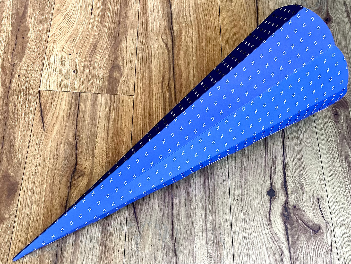 Schultüte 65cm blau weiße Pünktchen MarpaJansen