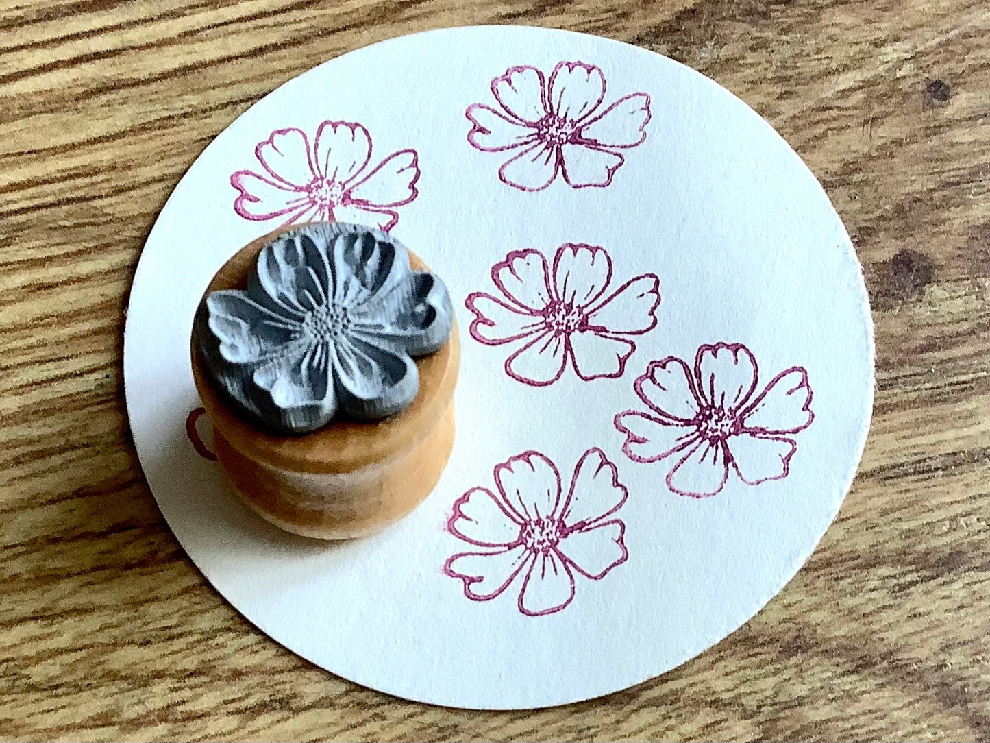 Holzstempel mini Cosmea (Bunte Bordschätze)