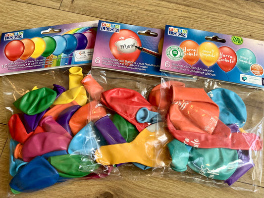 Luftballon-Sets aus Kautschuk°