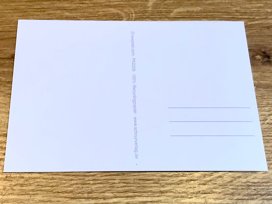 Postkarte Blaue Blüten (Schnurverlag)