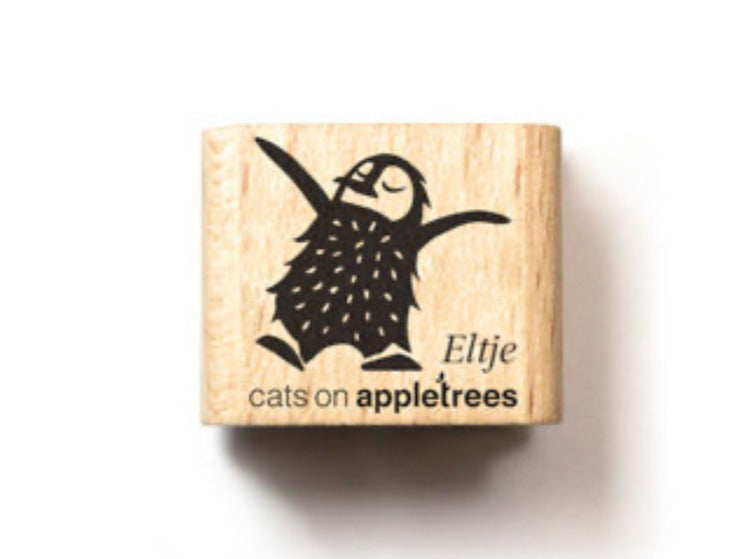 Ministempel Pinguin Eltje (Cats on appletrees) - Polly Paper - Umweltfreundliche Schreibwaren