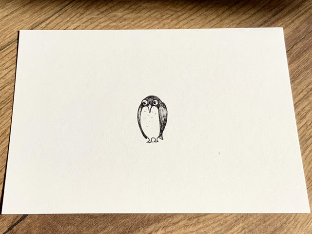 Postkarte Pinguin Drama (Ligarti Bambus)