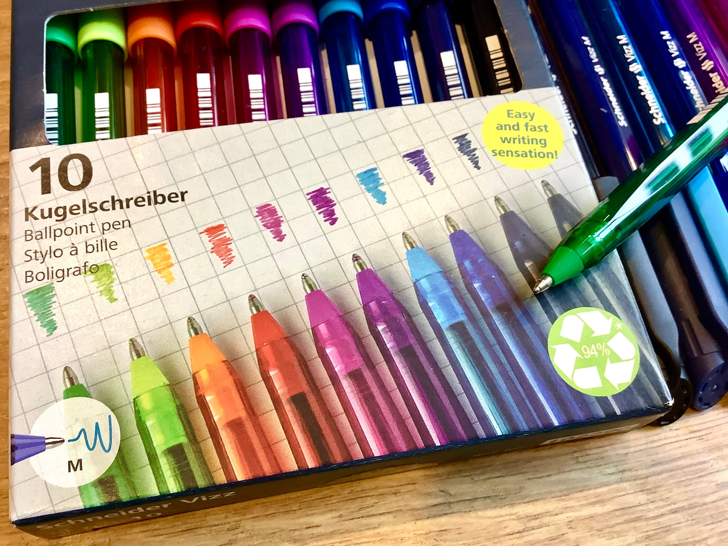 Set Kugelschreiber Vizz recycelt Schneider° - Polly Paper - Umweltfreundliche Schreibwaren