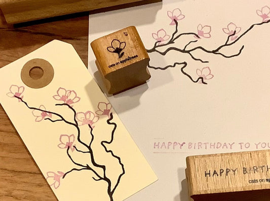 Ministempel Blüte 47 Knospe (Cats on Appletrees)