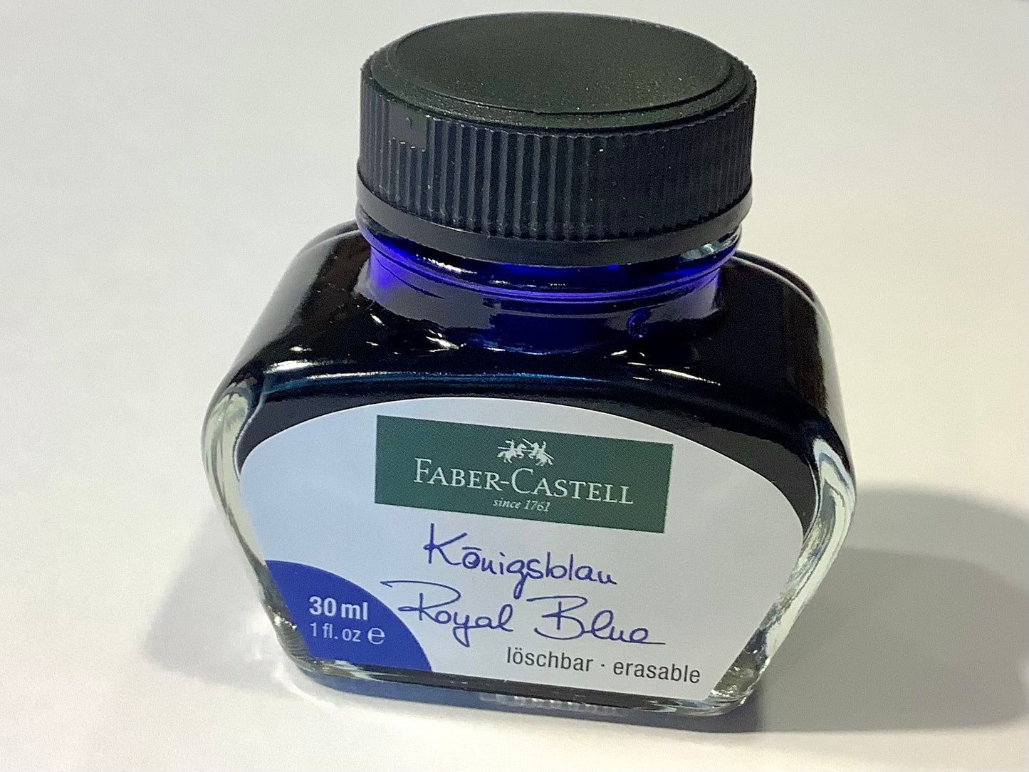 Tintenfass 30ml königsblau Faber-Castell - Polly Paper - Umweltfreundliche Schreibwaren