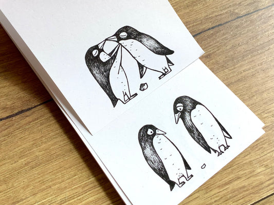 Notizblock Tiere 8x17cm lang Ligarti° - Polly Paper - Umweltfreundliche Schreibwaren