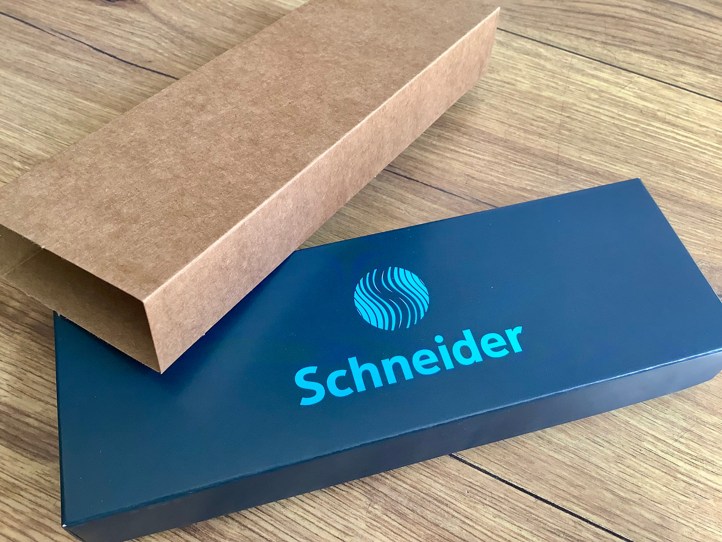 Geschenkset Tintenroller Ray blau-grau Schneider