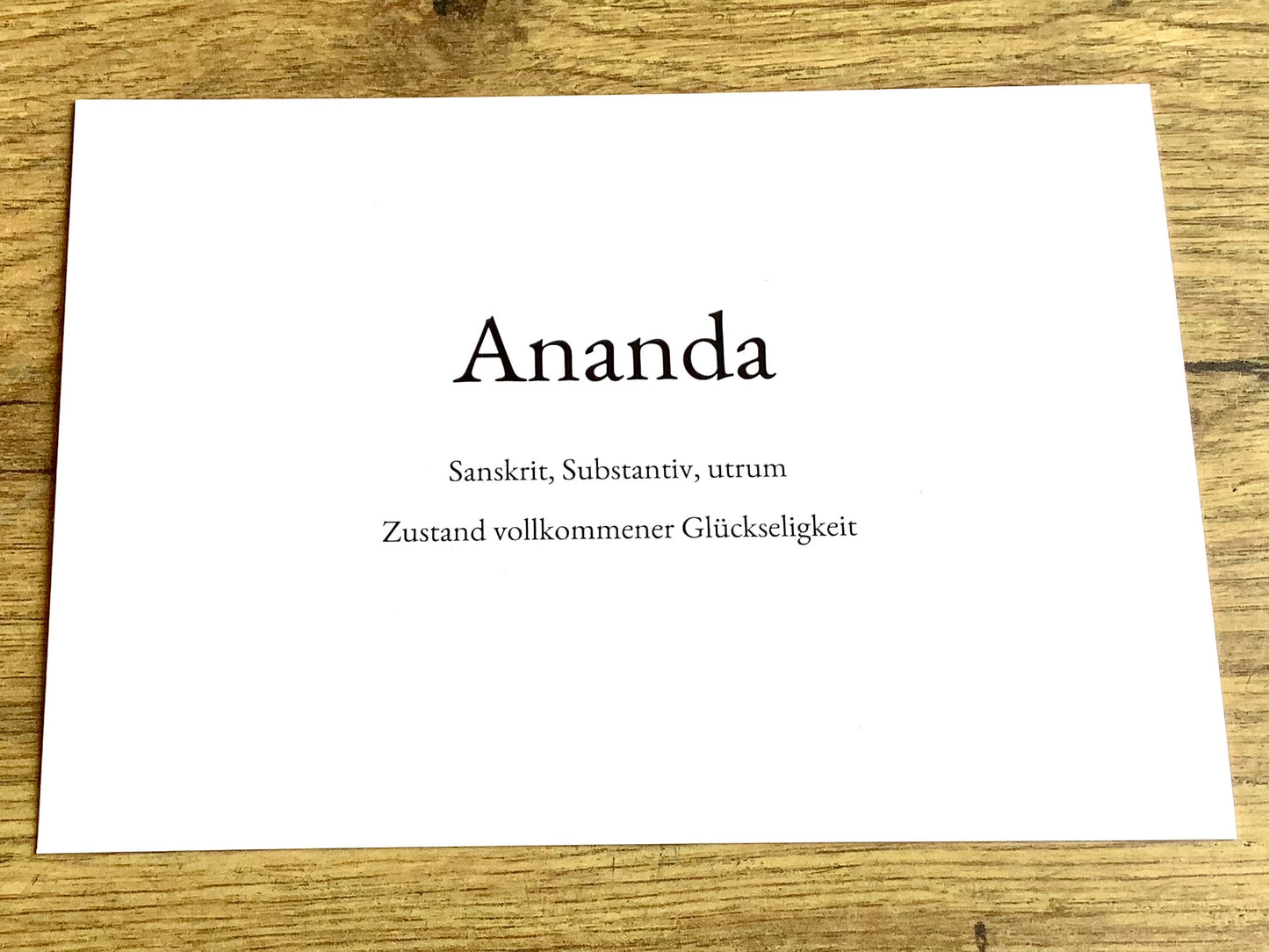 Postkarte "Ananda"