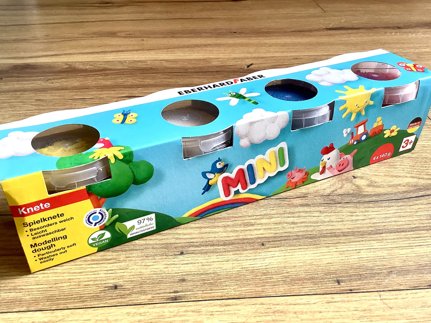 Spielknete Eberhard Faber 4 Dosen