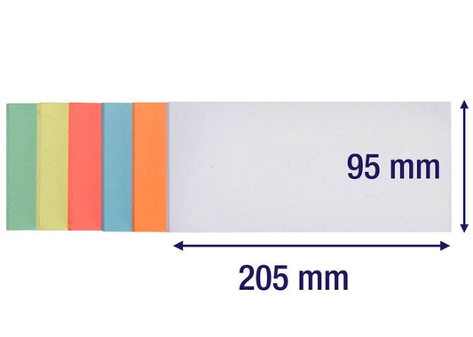Moderationskarten 10x20cm 250Bl. 6 Farben - Polly Paper - Umweltfreundliche Schreibwaren