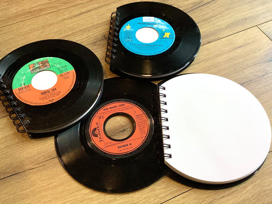 Notizbuch "Single" halbrund 80Bl Direktrecycling - Polly Paper - Umweltfreundliche Schreibwaren