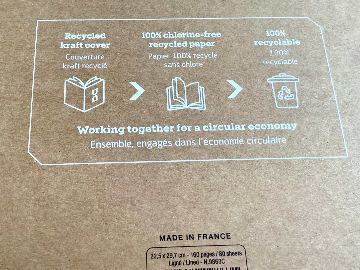 Rückseite Projektbuch Uninotes