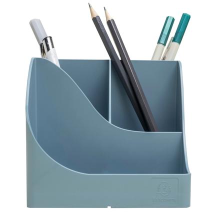Stifteköcher Recyclingplastik Pen-wave graublau - Polly Paper - Umweltfreundliche Schreibwaren