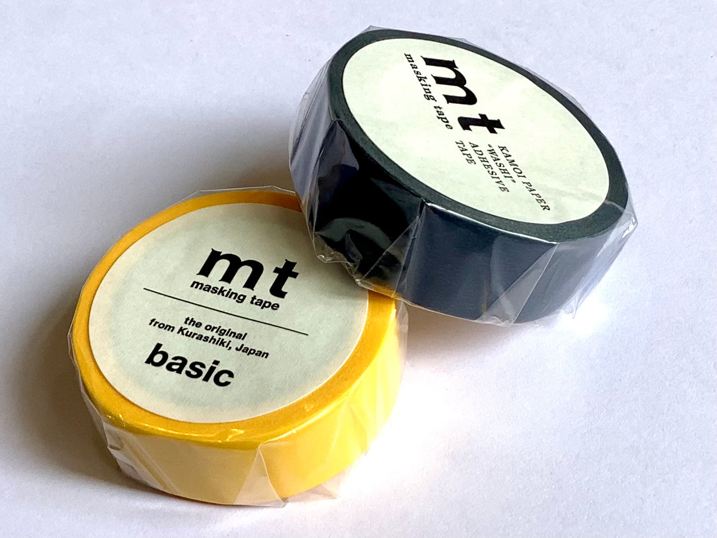 washi-tape mt unifarben: gelb oder grau