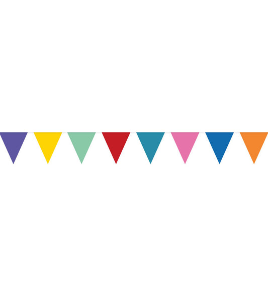Papier-Girlande Wimpel bunt 6m