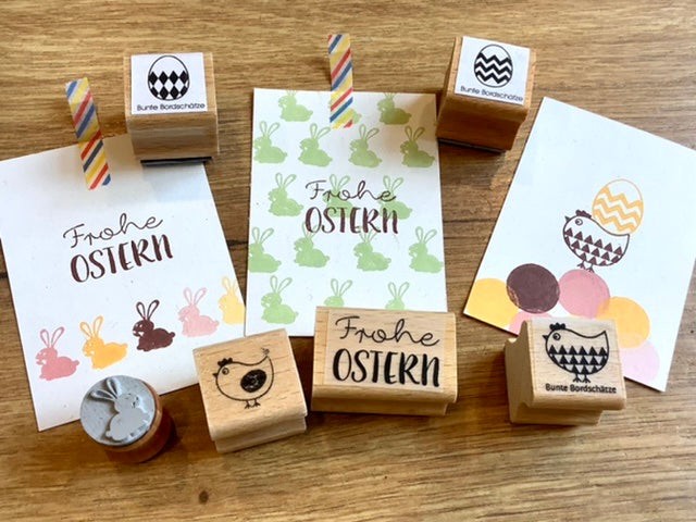 Stempel 3x23cm Frohe Ostern (Bordschätze)