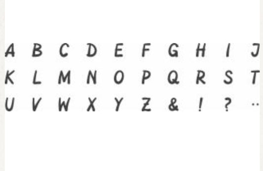 Stempelset Alphabet Holzstempel (Heyda) - Polly Paper - Umweltfreundliche Schreibwaren