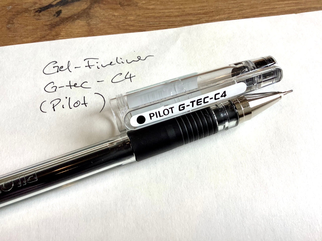 G-Tec schwarz Fineliner Pilot - Polly Paper - Umweltfreundliche Schreibwaren