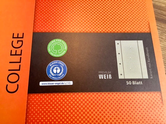 Matheblock A4 kariert Randlinien gelocht 50Bl Lin.38 RC