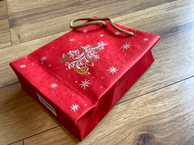 Geschenktasche Weihnachten handgeschöpft°