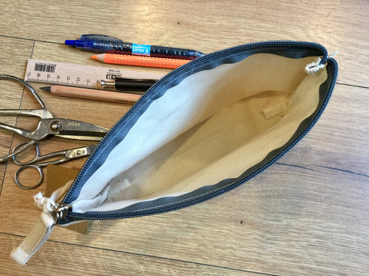 Federtasche Bio-Baumwolle naturweiß fair - Polly Paper - Umweltfreundliche Schreibwaren