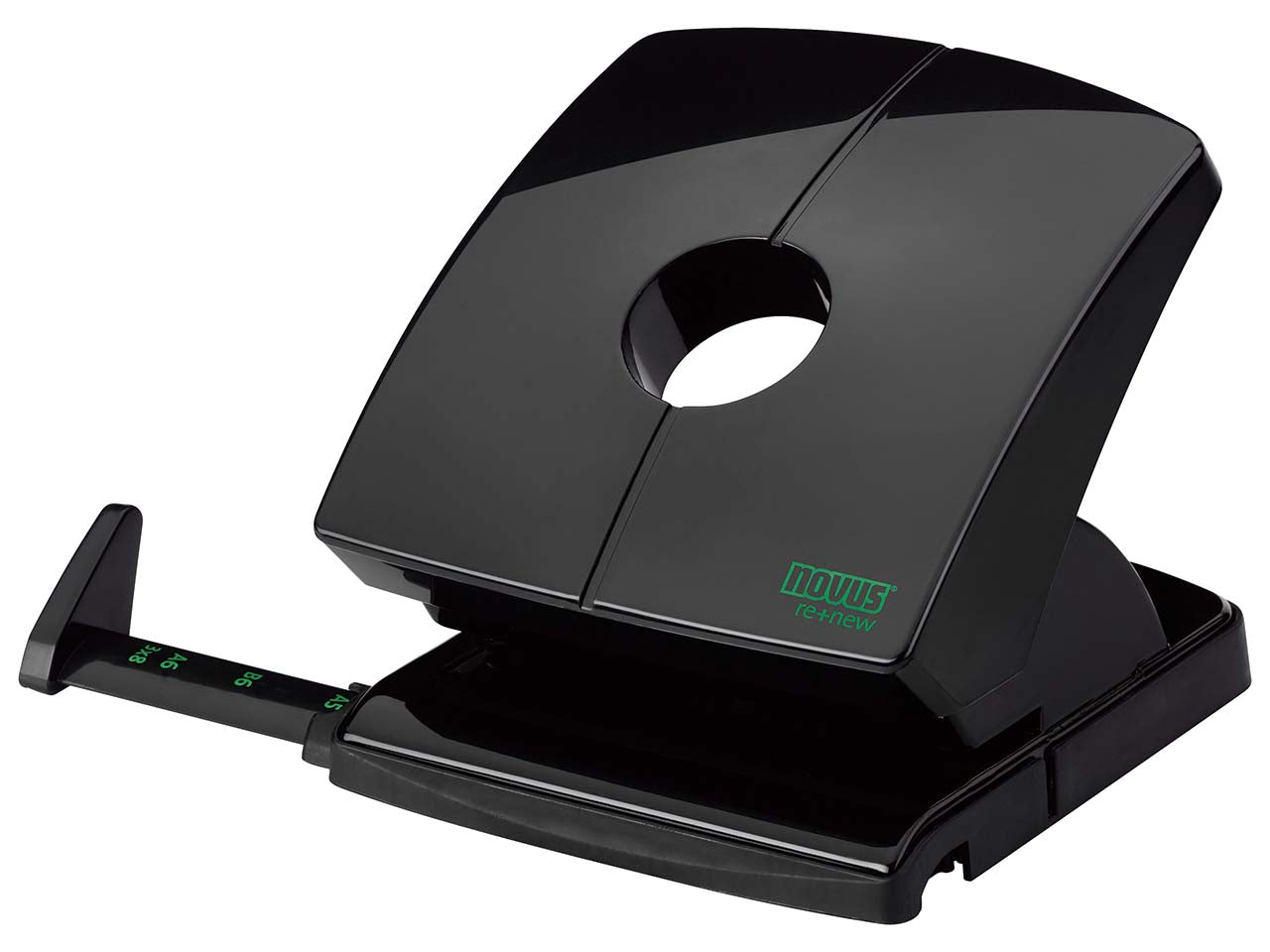 Locher novus B230 Re new01 recy. schwarz - Polly Paper - Umweltfreundliche Schreibwaren