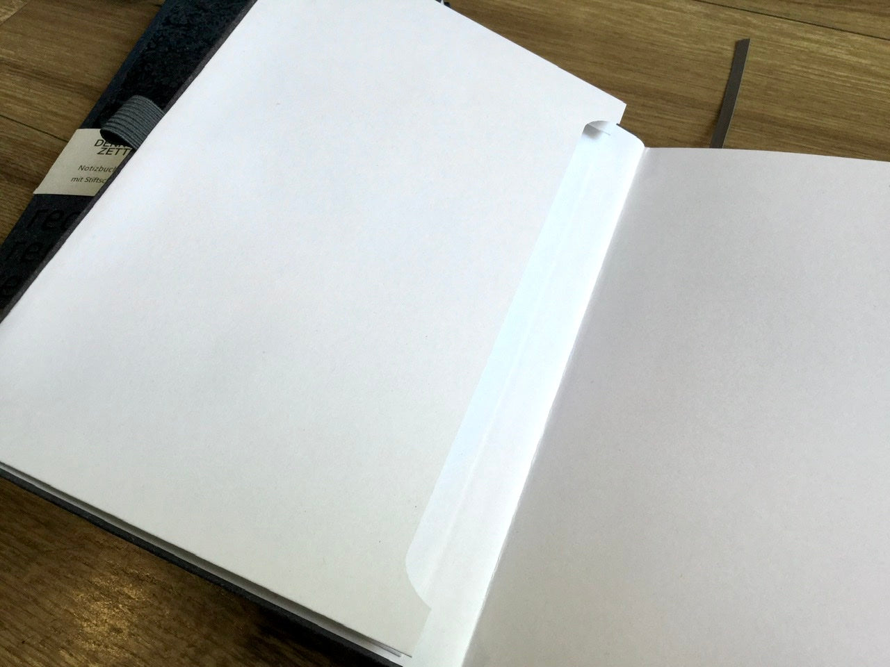 Notizbuch kariert 17x24 Eco Hardcover dunkelblau