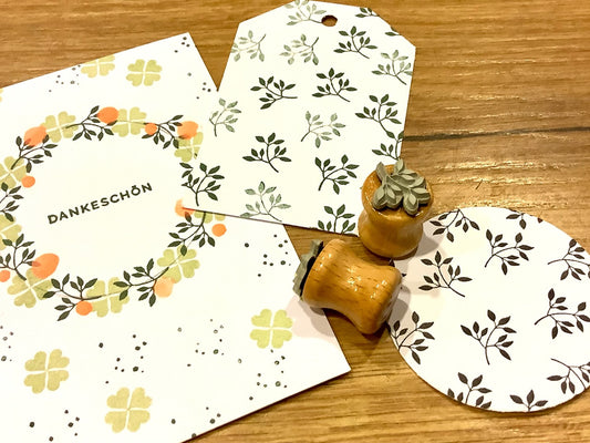 Ministempel Zweig klein (Bordschätze) - Polly Paper - Umweltfreundliche Schreibwaren