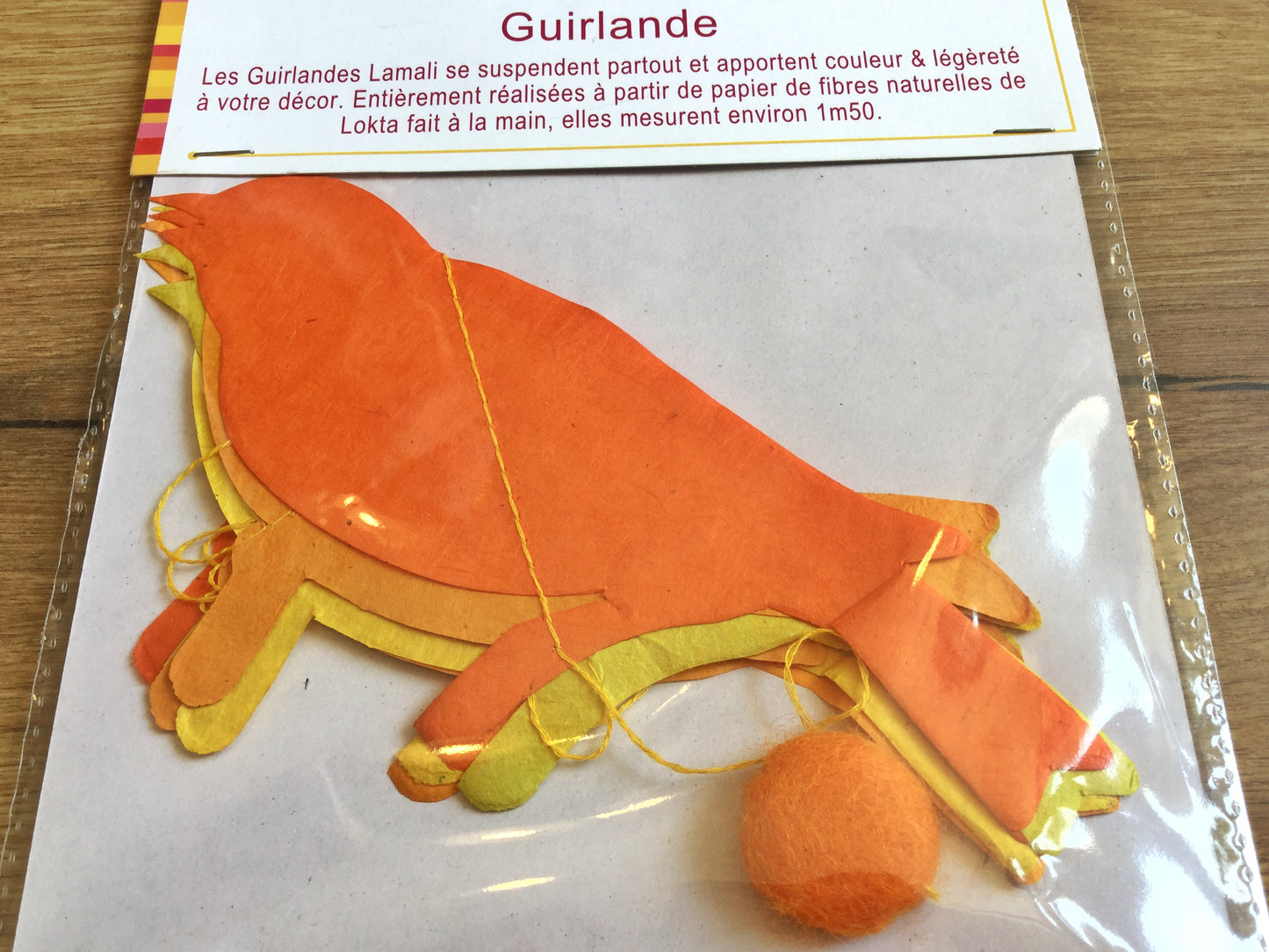 Girlande Papier-Mobile Vögel - Polly Paper - Umweltfreundliche Schreibwaren