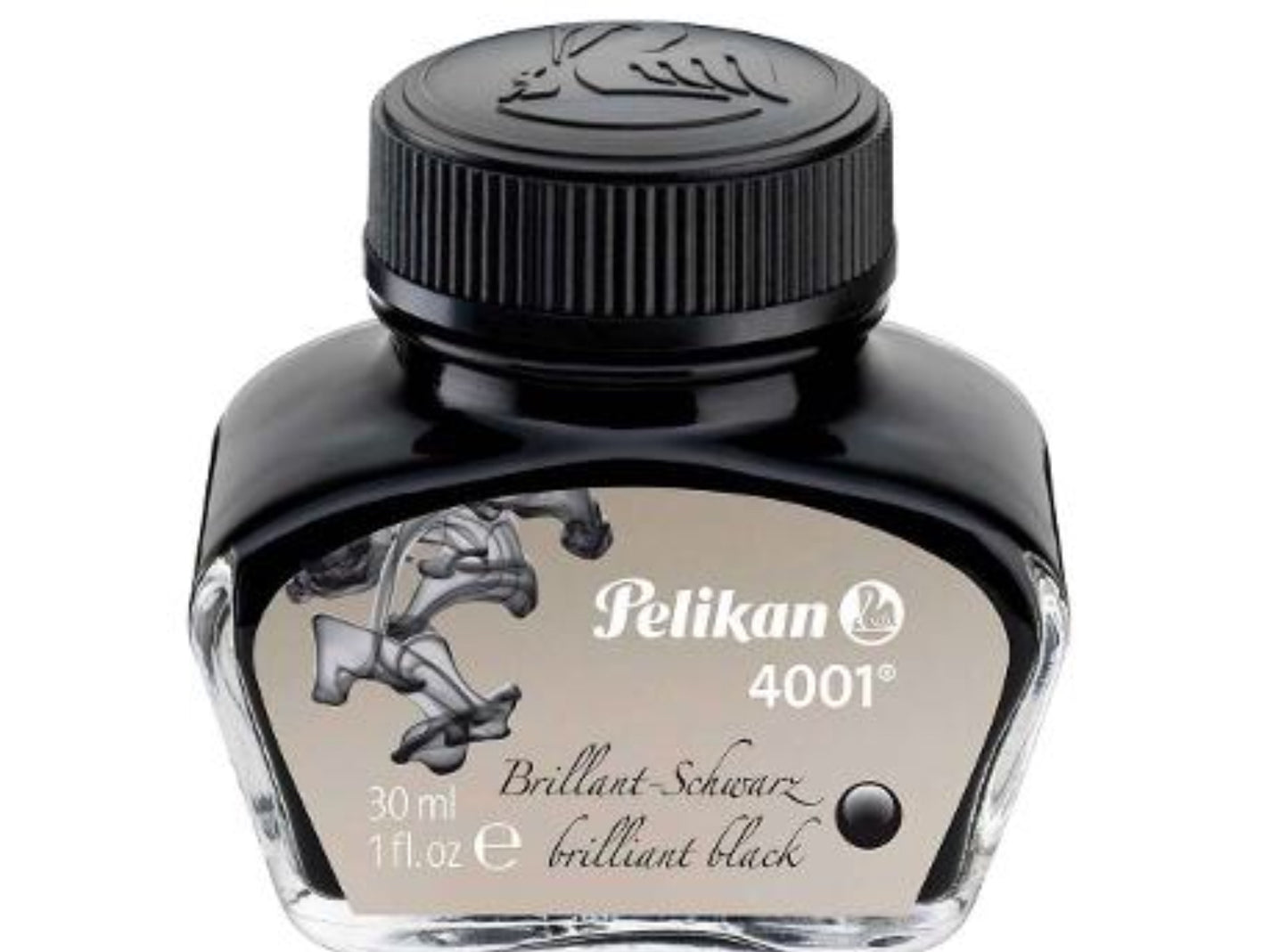Pelikan 4001 im Glas schwarz
