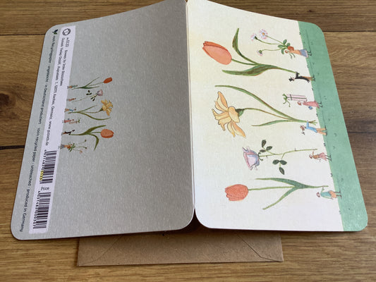 Briefkarte Blumen Geschenke (Gutrath) - Polly Paper - Umweltfreundliche Schreibwaren