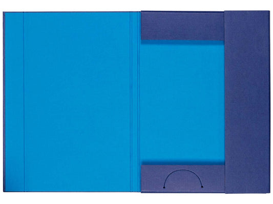 Sammelmappe Duo blau/ hellblau Gummizug