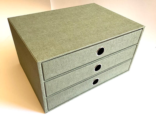 salbeigrüne Schubladenbox von Rössler