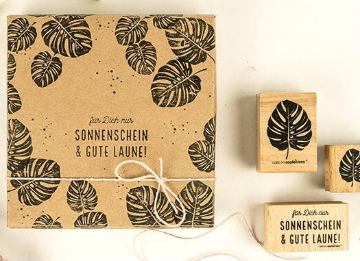 Stempel Sonnenschein & Gute Laune (Cats on appletrees) - Polly Paper - Umweltfreundliche Schreibwaren