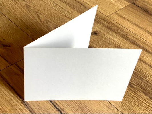 Klappkarte B6 hoch weiß 11,5x16,5cm