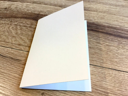 A6 Klappkarte weiß RC 300g hoch - Polly Paper - Umweltfreundliche Schreibwaren