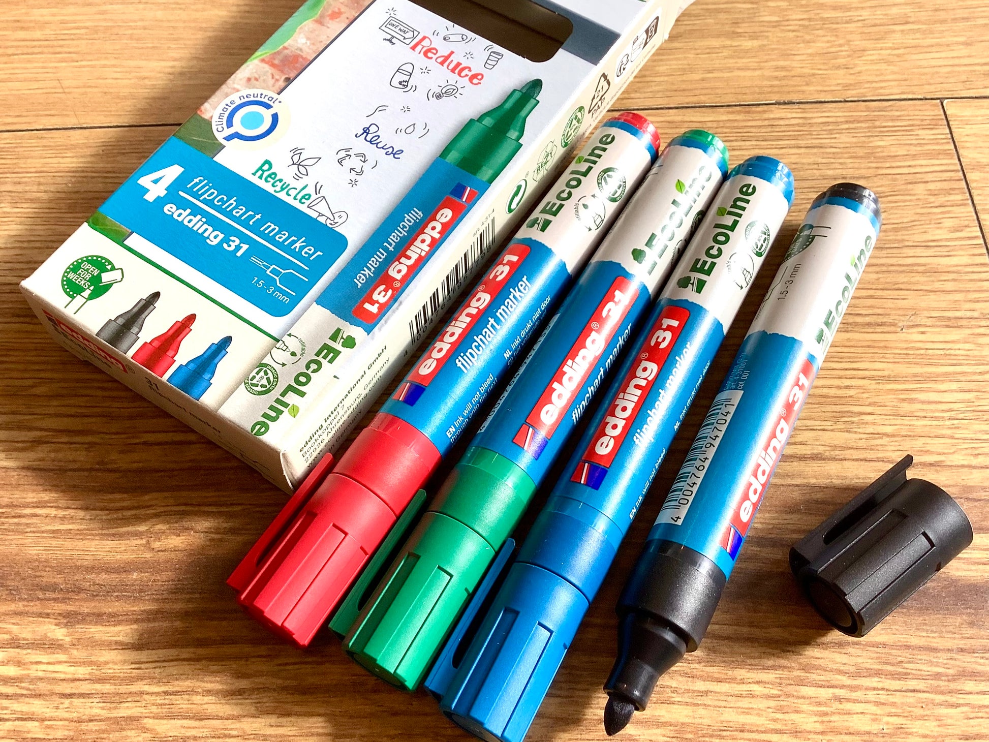 Flipchartmarker Edding Ecoline° - Polly Paper - Umweltfreundliche Schreibwaren