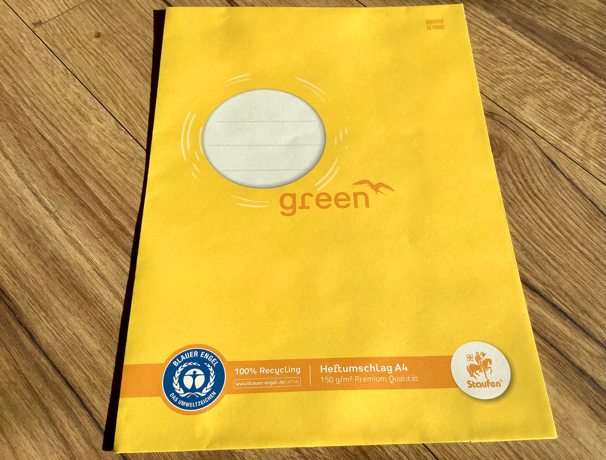 Heftschoner Papier Staufen a4 gelb