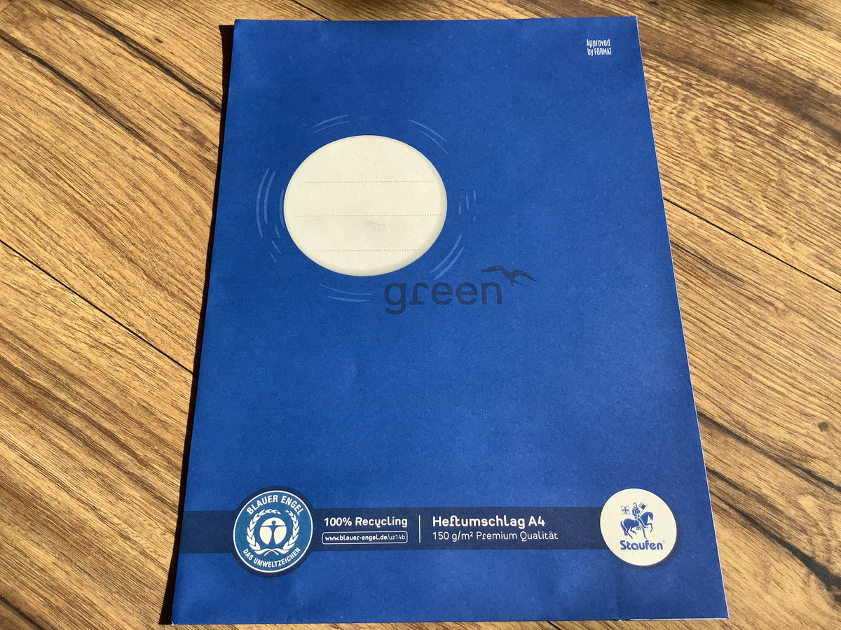 Heftschoner Papier Staufen A4 blau