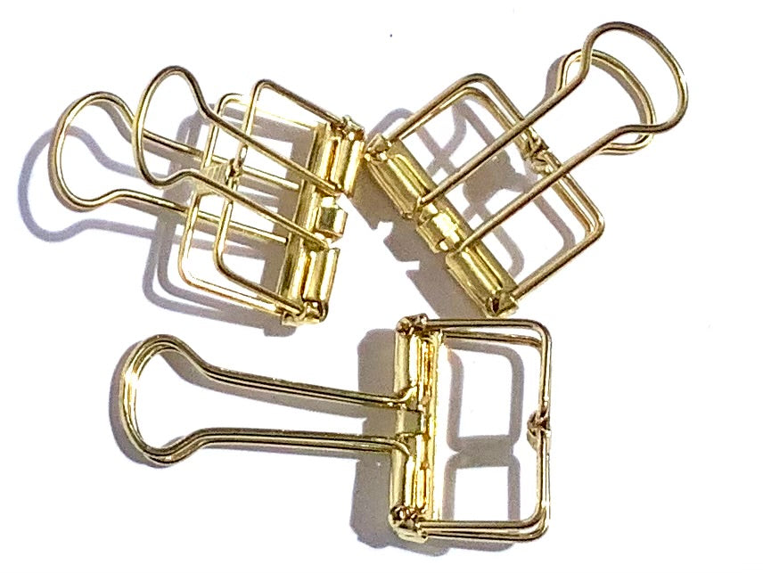 Deko-Clip gold foldback 2cm° - Polly Paper - Umweltfreundliche Schreibwaren