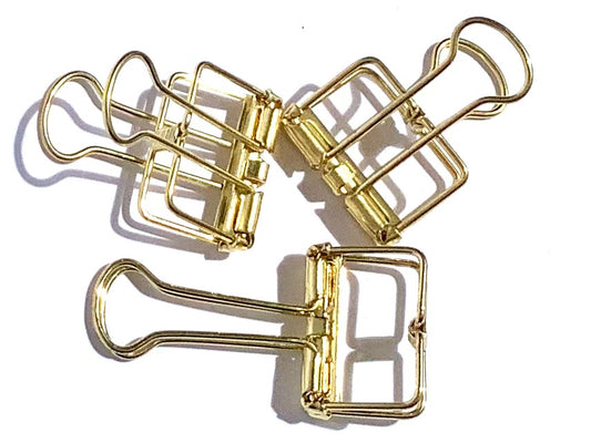 Deko-Clip gold foldback 2cm° - Polly Paper - Umweltfreundliche Schreibwaren