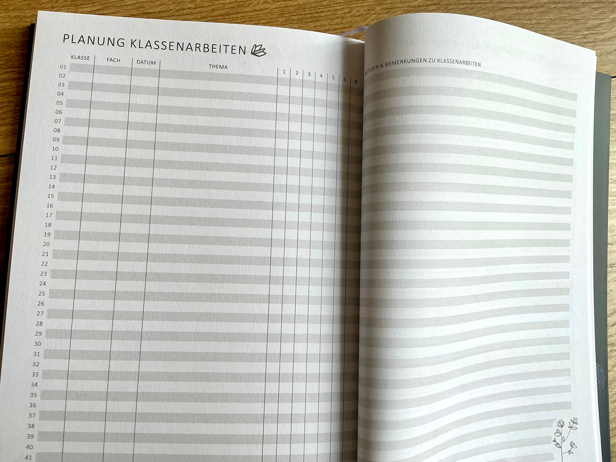 Wochenplaner A5 für Lehrerinnen & Lehrer (Eine der Guten) blau 2027