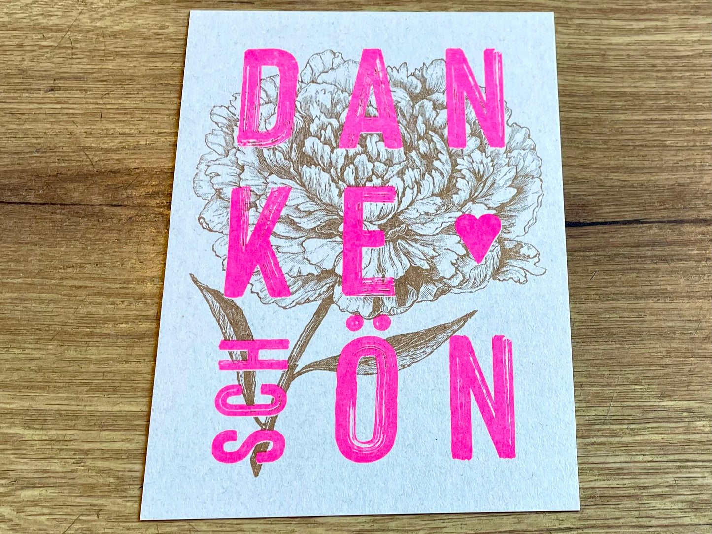 Postkarte Dankeschön (Togethery) - Polly Paper - Umweltfreundliche Schreibwaren