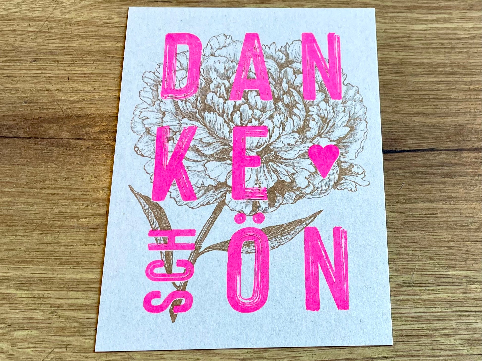Postkarte Dankeschön (Togethery) - Polly Paper - Umweltfreundliche Schreibwaren