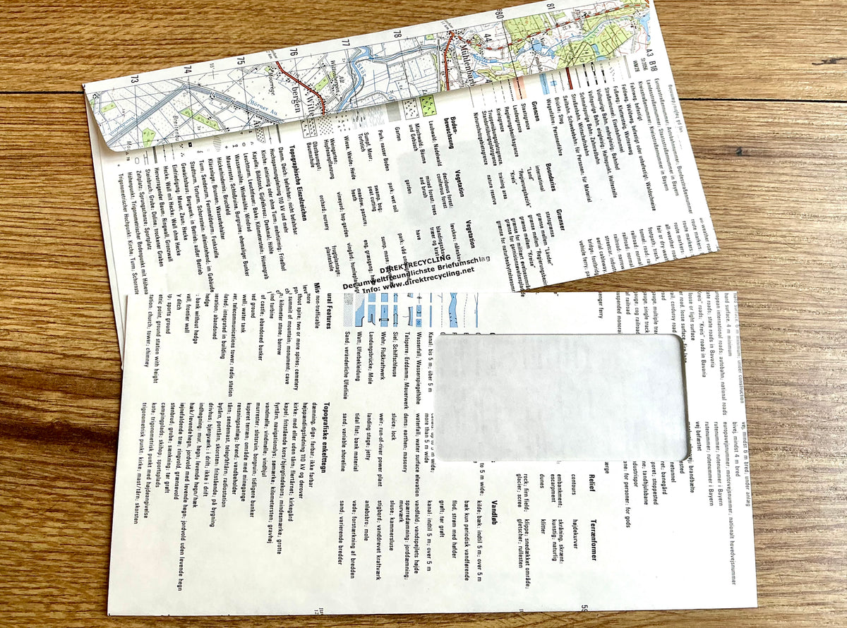 DRP DL Landkarte 10 Design-Kuverts Direktrecycling