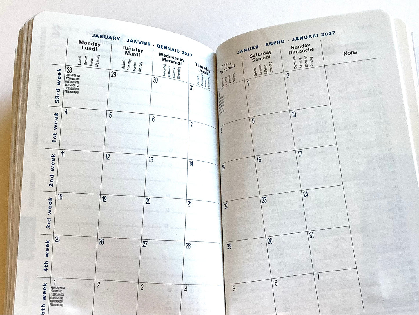 Wochenkalender 10x15cm RC Quo Vadis Arrakis 2026° - Polly Paper - Umweltfreundliche Schreibwaren